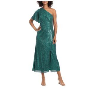 **Maggy London**  Sequinned Asymmetrical Dress 6 NWT
